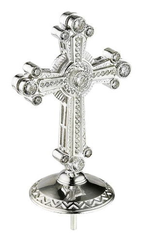 Jewelry mitre cross - A464 (silver-gilding)