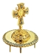 Jewelry mitre cross - A472 (gold-gilding)