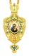 Jewelry Bishop panagia (encolpion) - A78-2 (gold-gilding)