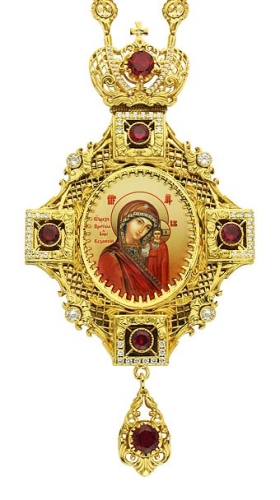 Jewelry Bishop panagia (encolpion) - A127-35 (gold-gilding)