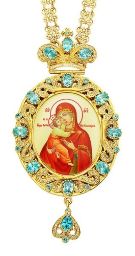 Jewelry Bishop panagia (encolpion) - A167 (gold-gilding)