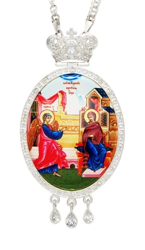 Jewelry Bishop panagia (encolpion) - A312 silver-gilding)