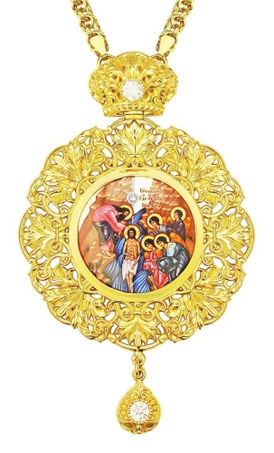 Jewelry Bishop panagia (encolpion) - A485 (gold-gilding)