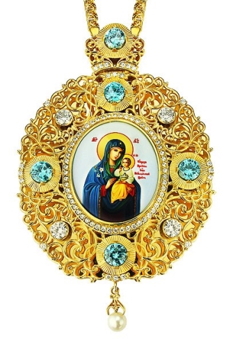 Jewelry Bishop panagia (encolpion) - A494 (gold-gilding)