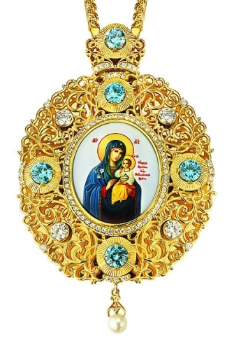 Jewelry Bishop panagia (encolpion) - A494 (gold-gilding)