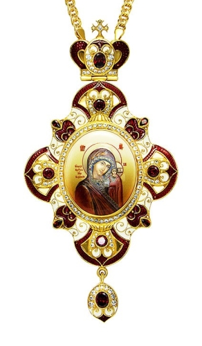 Jewelry Bishop panagia (encolpion) - A496 (gold-gilding)