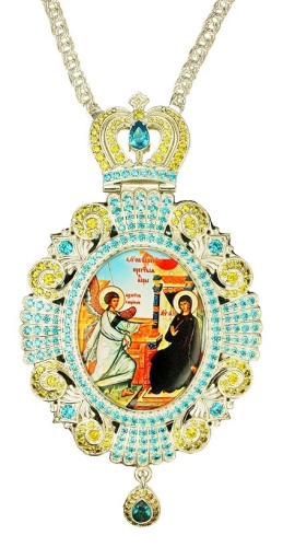 Jewelry Bishop panagia (encolpion) - A528 silver-gilding)