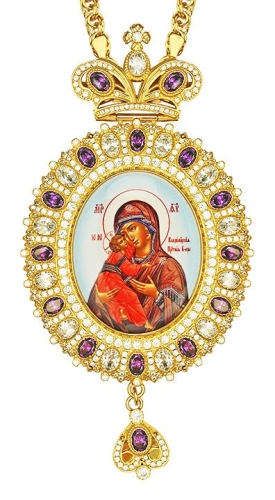 Jewelry Bishop panagia (encolpion) - A591 (gold-gilding)