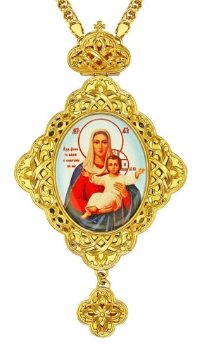 Jewelry Bishop panagia (encolpion) - A670 (gold-gilding)