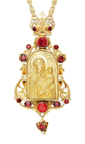 Jewelry Bishop panagia (encolpion) - A767 (gold-gilding)
