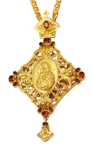Jewelry Bishop panagia (encolpion) - A845 (gold-gilding)