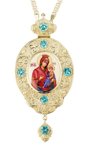 Jewelry Bishop panagia (encolpion) - A874 (silver-gilding)
