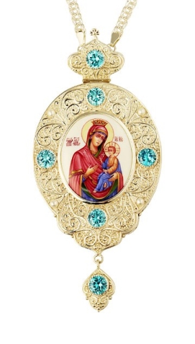 Jewelry Bishop panagia (encolpion) - A874 (silver-gilding)