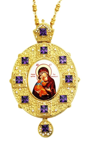 Jewelry Bishop panagia (encolpion) - A955 (gold-gilding)