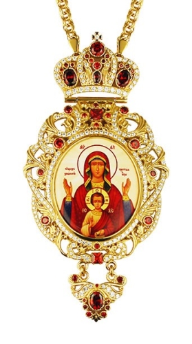Bishop encolpion (panagia) - A1007 (with chain)