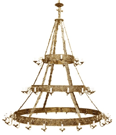 Church chandelier (khoros) Don-3 (36 lights)