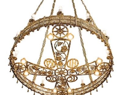 Church chandelier (khoros) - 34 (12 lights)
