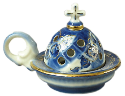 Church porcelain incense burner - 1349