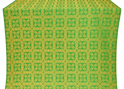 Sebastian silk (rayon brocade) (green/gold)