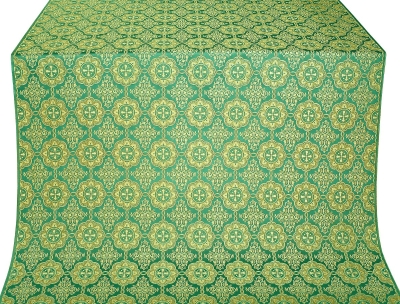 Vologda Posad metallic brocade (green/gold)