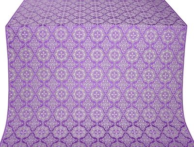 Vologda Posad silk (rayon brocade) (violet/silver)