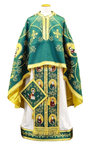Greek Priest vestments - Apostle Tree green