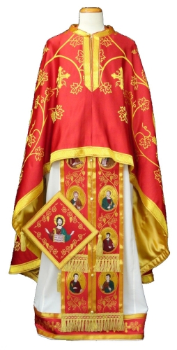Greek Priest vestments - Apostle Tree red