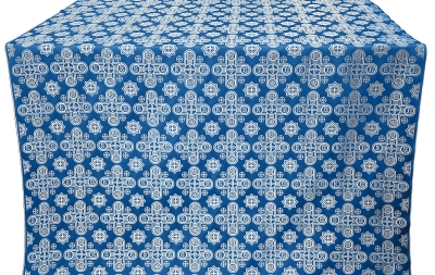 Bethlehem metallic brocade (blue/silver)