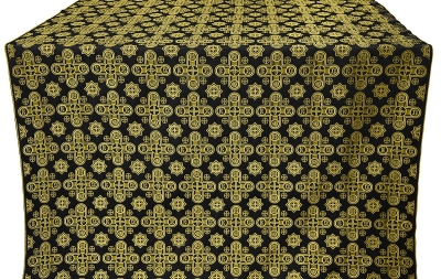 Bethlehem metallic brocade (black/gold)