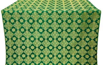 Bethlehem metallic brocade (green/gold)