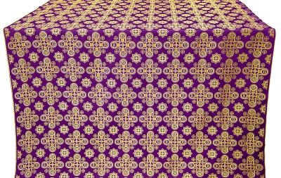 Bethlehem silk (rayon brocade) (violet/gold)