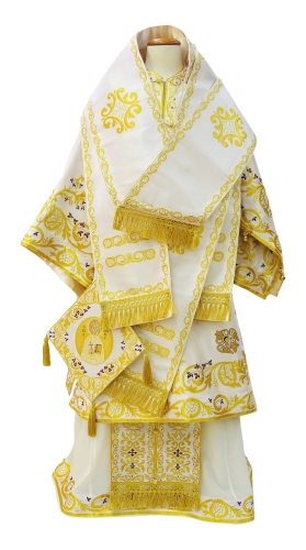 Bishop vestments - 4 (white-gold)
