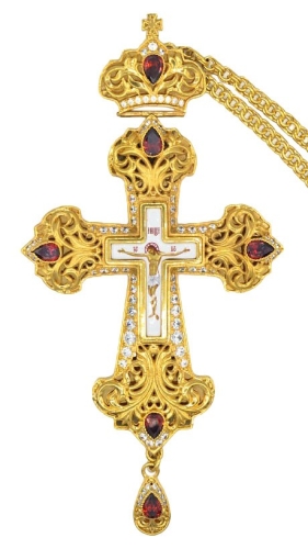 Pectoral priest cross no.130LP with chain