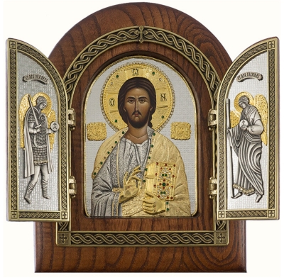 Folding icon Christ Pantocrator