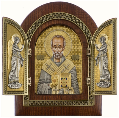 Folding icon - St. Nicholas the Wonderworker