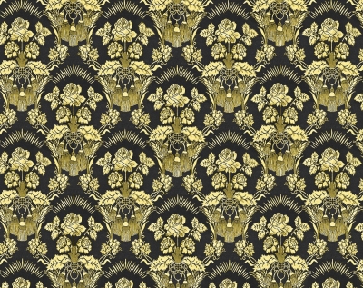 Radonezh metallic brocade (black/gold)