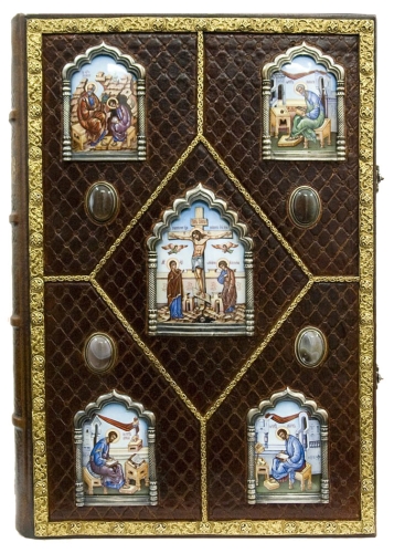 Orthodox service Gospel book in jewelry cover no.87