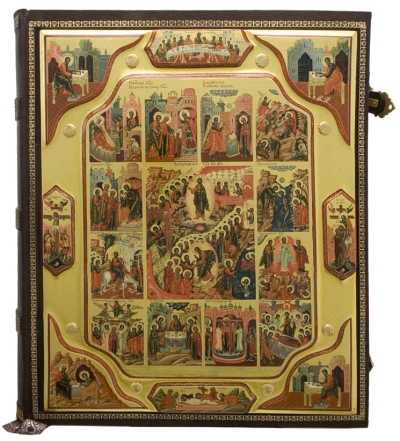 Orthodox service Gospel book in jewelry cover no.99