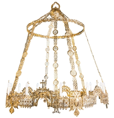 One-layer church chandelier (horos) - Sebastopol (12 lights)