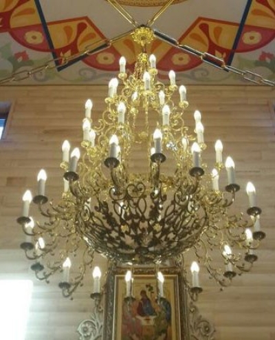 Five-layer church chandelier - 8 (60 lights)