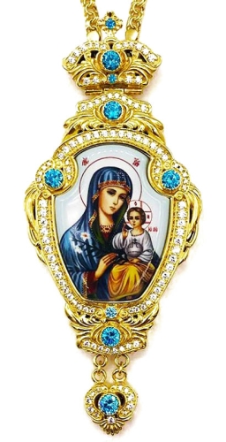 Bishop panagia Theotokos the Unfading Flower - A1335