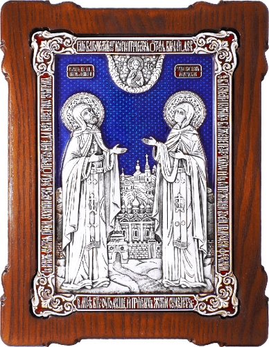 Icon - Holy Venerable Princes Peter and Thebroniya - A120-3