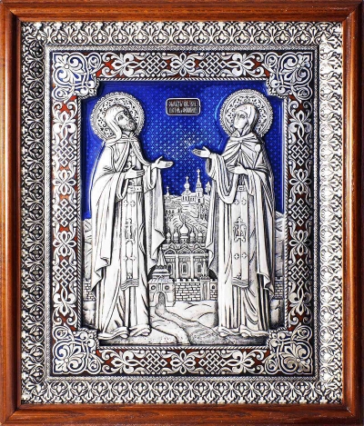 Icon - Holy Venerable Princes Peter and Thebroniya - A122-3