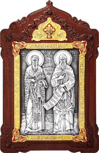 Icon - Holy Venerable Cyril and Methodius Equal-to-the-Apostles - A141-7