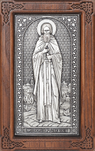 Icon - Holy Venerable Sergius of Radonezh - A166-1
