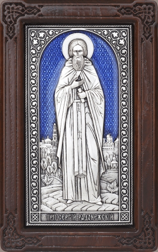 Icon - Holy Venerable Sergius of Radonezh - A166-3