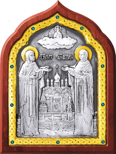 Icon - Holy Venerable Princes Peter and Thebroniya - A67-6