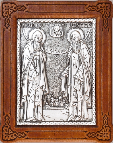 Icon - Holy Venerable Herman and Sergius of Balaam - A96-1