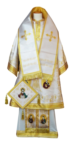 Bishop vestments - Apostle's Tree (white)