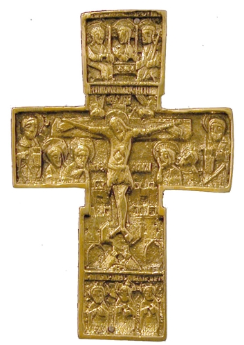Metal icon: Crucifixion